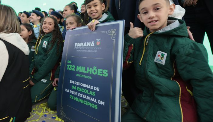 Foto: Geraldo Bubniak/AEN Governo anuncia R$ 132 milhões em 94 obras de reformas de escolas estaduais